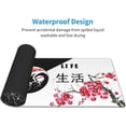 thumbnail image 4 of Black and White Gaming Mouse Pad with Japanese Cherry Blossom, Extended XL Yin Yang Large Mousepad with Stitched Edges, Big Long Death and Life Desk Mat for Desktop, Keyboard, Computer 31.5*11.8 Inch, 4 of 6