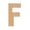 F, variant on 6 Pack: 8" Wood Block Letter by Make Market®