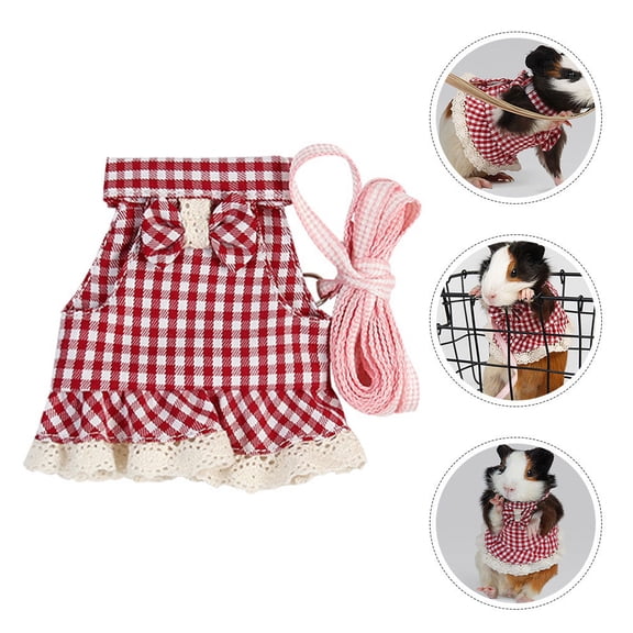 TABLZONE Guinea Pig Set, Adjustable Outdoor Walking Cloth in Assorted Colors for Small Pets