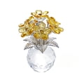 thumbnail image 2 of Kaireo K9 Crystal Glass Rose Statue, Handcrafted Orchid Flower Figurine for Home Desk Shelf Decor, Birthday Gift for Women - Shop Now, 2 of 4