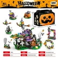 thumbnail image 3 of NWJ Halloween Pumpkin House Building Blocks Toy Set - Small Particles Educational Puzzle for Kids, Perfect Halloween Gift, 3 of 6