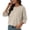Khaki F, variant on Stamzod Women Drop Shoulder Round Neck Oversized Crop Tops Workout Tops Tees Purple L