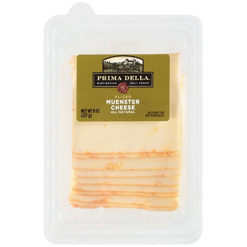 Prima Della Sliced Muenster Cheese, 8 oz
