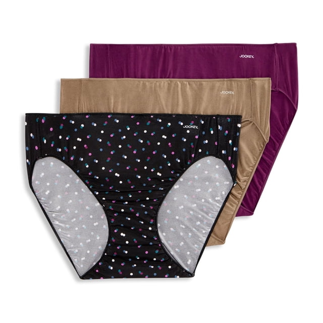 Jockey Culotte Bikini pour Femmes No Panty Line Promise - Lot de 3