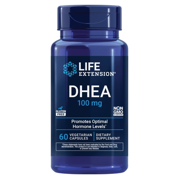 Life Extension, DHEA, 100 mg, hormone balance, memory, bone and muscle support, sexual health, 60 capsules
