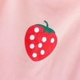 thumbnail image 6 of Taqqpue Baby Toddler Girls Summer Outfits Clothes 2 Piece Kids Spaghetti Strap StrawBerry Printed Cute Casual Top and Loose Shorts (0-8 Year), 6 of 8