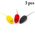 thumbnail image 1 of 3 Pcs Jouets pour Chat Souris Jouets Réalistes pour Chat Jouet Couineur Jouet pour Chaton, 1 of 10