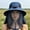 navy blue, variant on Solar Fan Hat with Mesh Wide Brim Sun Protection for Men Women Outdoor, Adjustable Headband Breathable Cooling Hat for Fishing Gardening Hiking, Rechargeable Solar Powered Fan Hat for Hot Weather
