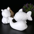 thumbnail image 2 of Bolas de espuma de poliestireno blancas con forma de animales para modelar, manualidades de espuma de poliestireno para niños, juguete DIY, regalos de Navidad, suministros para fiestas de boda, 2 of 4
