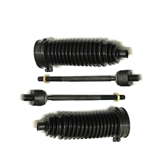4 Pc Steering Kit Inner Tie Rod Ends With Gear Bellows Fits select: 1998-2011 FORD RANGER, 1995-2003 FORD EXPLORER