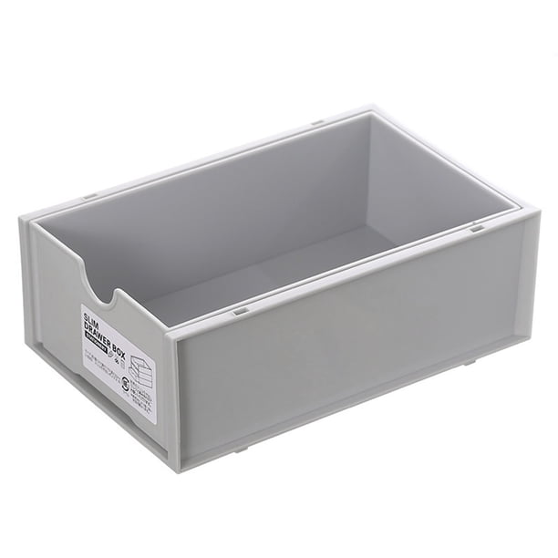Organizador apilable de plástico, caja de almacenamiento de escritorio, organizador de maquillaje de plástico, organizador de escritorio, el mejor de su clase
