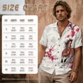thumbnail image 4 of FOR U DESIGNS Plum Blossom Clouds Horse Print Couple Outfits Matchable Clothes Linen-Like Sleeveless Women's Dress and Men's Button Down Shirt for Summer Date Night, 4 of 7