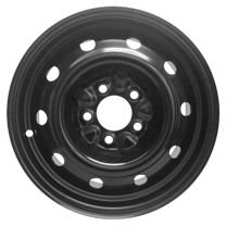 New 15x6.5 inch Wheel for Chrysler Town & Country 2001-2007 Black Painted Steel Rim