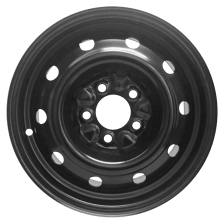 New 15x6.5 inch Wheel for Chrysler Town & Country 2001-2007 Black Painted Steel Rim