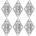 thumbnail image 3 of Acier 10 Pcs M5 4 Trous Plaque à Œil en Forme de Diamant Crochet de Roulement en Acier Inoxydable 304 pour Bateau, 3 of 7