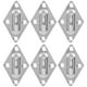 thumbnail image 5 of Placa de ojo, 10 piezas M5 4 agujeros Placa de ojo de acero inoxidable Accesorios de hardware Ingeniería de precisión, 5 of 8