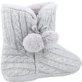 thumbnail image 2 of Fleet & Foster Womens Apple Pom Pom Slippers, 2 of 4