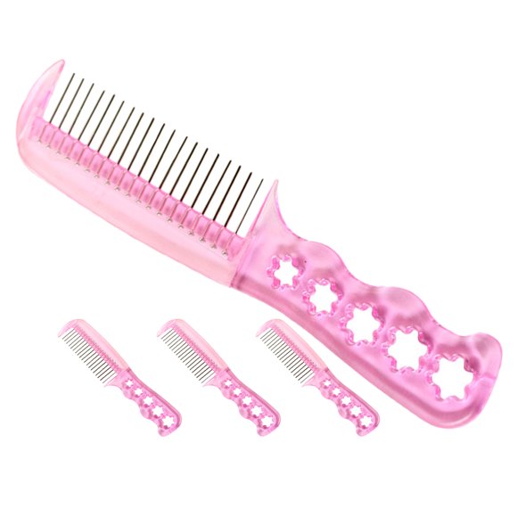 BESTYASH 4Ud Peine Para Pelucas Color Rosa Con De Para Eliminar Electricidad Estática