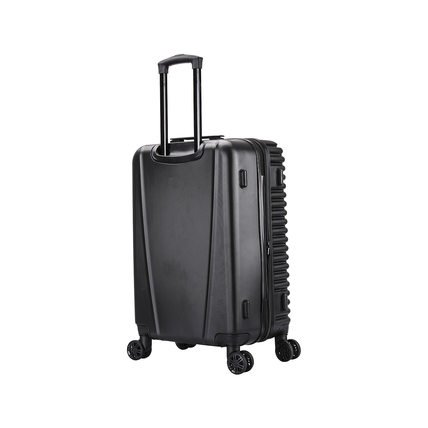 InUSA Ally 24" Hardside Lightweight Luggage with Spinner Wheels, Handle and Trolley, Black - image 5 of 9
