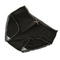 thumbnail image 2 of YWDJ Period Underwear for Women Cotton Breathable Lace Lightweight No Show Milk Silk Breathable Mid Waist Girls Panties Sweet Lace Printed Comfortable Panties Black L, 2 of 3