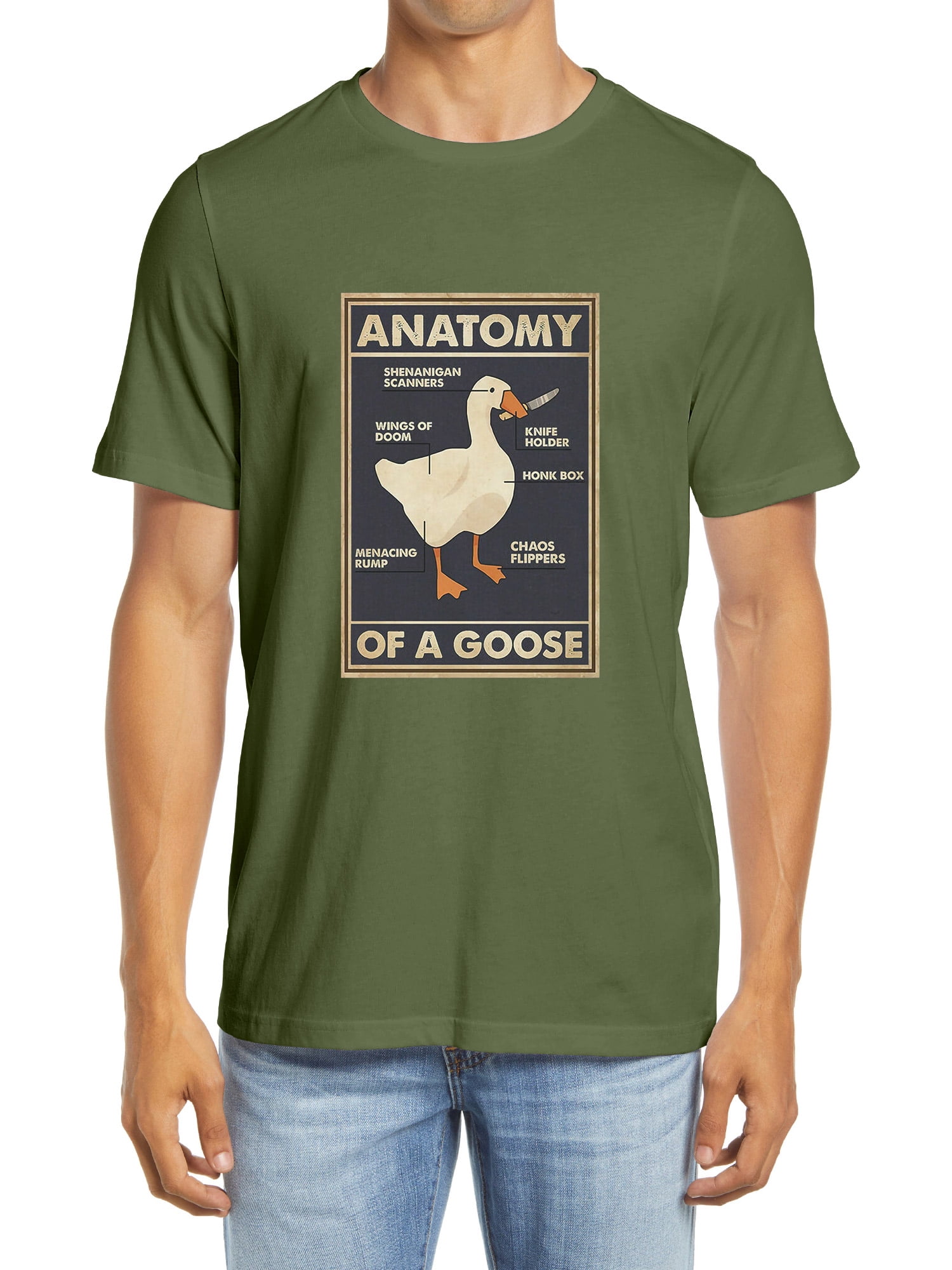 GRTXIN Untitled Goose Game Anatomy of A Goose Funny Vintage T-Shirt Short  Sleeve Men's T Shirt Cotton Tee - Walmart.com