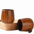 thumbnail image 3 of Vaso de madera de 300 ml con fondo plano y asador de carbón | Diseño amplio para café, té y cócteles | Madera natural | Uso en interiores y exteriores, 3 of 4