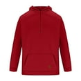 thumbnail image 4 of FAVIPT Men's Cotton Hoodie Plain Casual Hooded Collar Drawstring Hoodies Pullover Sweatshirts Solid Color Long Sleeve Spring Shirts 2025 Red,XXXL, 4 of 4