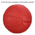 thumbnail image 4 of Uxcell 14 Inch Folding Hanging Wedding Home Party Paper Lanterns 6 Colors 6 Pack, 4 of 7