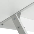 thumbnail image 5 of HomGarden 58” L-Shaped Computer Desk MDF Reversible Corner Gaming Writing Desk Adult White, 5 of 11