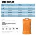 thumbnail image 6 of Kdxio Orange Glitter2 for Men's Muscle T-shirt,Sleeveless for Workout Running Athletic Gym Lounge Casual, 6 of 7