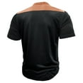 thumbnail image 5 of Njoeus Black Tees for Men Short Sleeve Tops Men's Slim Fitted Gym Workout Tees Tops Casual Henleys V-Neck Sports Muscle Shirts Cotton Short Sleeve T-Shirt Blouses 2024 Summer Mens Shirts, 5 of 8