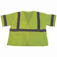 thumbnail image 2 of Petra Roc LVM3-Z-2X-3X Safety Vest Ansi-Isea Class 3 Lime Mesh Zipper Closure 2 Pockets, 2X & 3X, 2 of 2