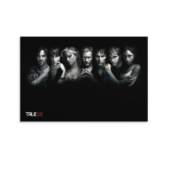 True Blood Movie Posters & Prints Poster Cool Artworks Painting Wall Art Canvas Prints Hanging Picture Home Decor Posters Gift 16x24inch(40x60cm)