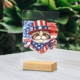 thumbnail image 2 of Patriotic Exotic Shorthair Celebrates 4th of July Acrylic Plaque Sign Ashwood Base Cat Lover Kitten Owner Gifts Home Desk Decor - 02009, 2 of 5