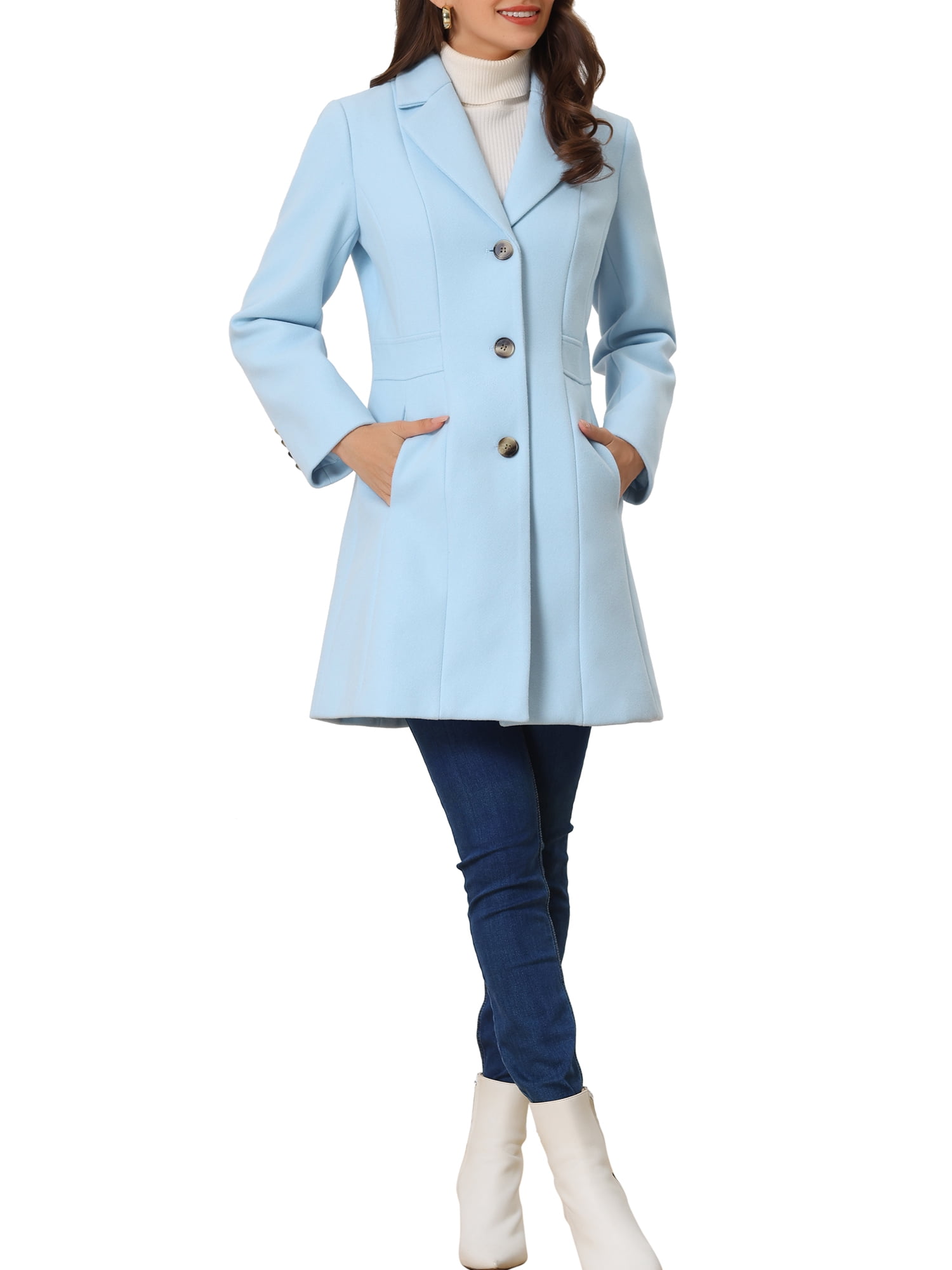 Fay notched-lapel single-breasted coat - Blue