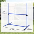 thumbnail image 2 of Adjustable Dog Agility Jump Set - 6 Bars, Blue | Pet Training Kit for Obedience & Dexterity | Portable Exercise Equipment for Backyard & Indoor Use, 2 of 7