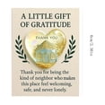 thumbnail image 2 of Hometravel Heart Shape Thank You Card, Pocket Design with Golden House Illustration, Neighbor Appreciation Gift with Message, Friendship Expression Item, 2 of 8
