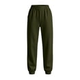 thumbnail image 6 of AherBiu Jogging Pants for Women Cinch Bottom Sweatpants Baggy Loose Fitted Elastic Waisted Casual Sweat Pants with Pockets(X-Large,Army Green), 6 of 8