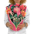thumbnail image 2 of Pop-Up Cards, 13.8Inch Life Sized Forever Flower Bouquet 3D with Note, 2 of 5
