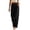 Black, variant on Fmbrln Womens Wide Leg Baggy Pants Summer Side Lace Openwork Long Pants Beach Vacation Lounge Trousers with Pockets
