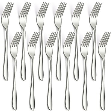 Jeaker Dinner Forks Set of 12, Jeaker Stainless Steel Table Fork Set, Fork Silverware for Home, Restaurant, Events