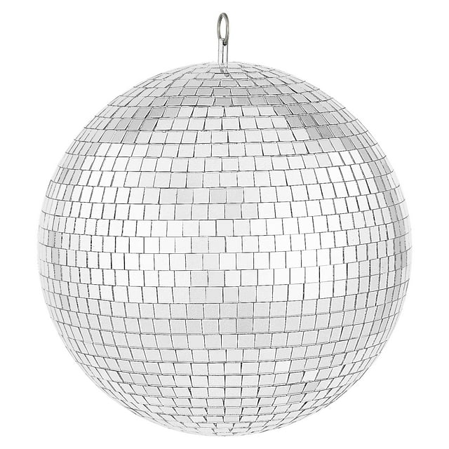 VEVOR Mirror Disco Ball 12 Inch Silver Party Disco Ball with Hanging Ring