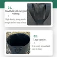 thumbnail image 6 of Yard Leaf Bags,Heavy Duty Reusable Collapsible Lawn Garbage Can Portable Self-Standing with Reinforced Handles, Black, 6 of 9