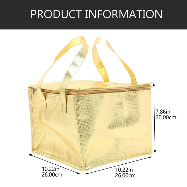 Insulated bags for shopping 2pcs Insulated Bags for Shopping Cold Food Delivery Bags Collapsible Thermal Bag with Zipper