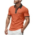 thumbnail image 2 of pstuiky camisetas para hombre, Top de verano para hombre, color liso, informal, holgado, cuello redondo y manga corta camisas casuales para hombre xl, 2 of 9