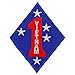 thumbnail image 3 of EagleEmblems PM0565 Patch-Vietnam,USMC,1ST DV (3''), 3 of 3