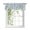 Blue, variant on Grey Daisy Flower Tie Up Valances Curtain, Farmhouse Floral Summer Country Adjustable Rod Pocket Window Treatment Short Tie Up Curtains Valances for Kitchen Living Room Bathroom 60x18 Inches