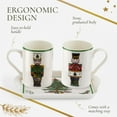 thumbnail image 5 of Spode Christmas Tree Nutcracker 10oz Mug & 8" Tray Set (3-Piece Set) - Festive Porcelain Mugs with Melamine Tray, Dishwasher & Microwave Safe - Holiday Gatherings & Entertaining, 5 of 7