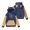 Blue, variant on Women's Fashion Long Sleeve Color Blocked Printed Hooded Sweatshirt with Ears for Cute and Casual Everyday Wear,Cyan,L