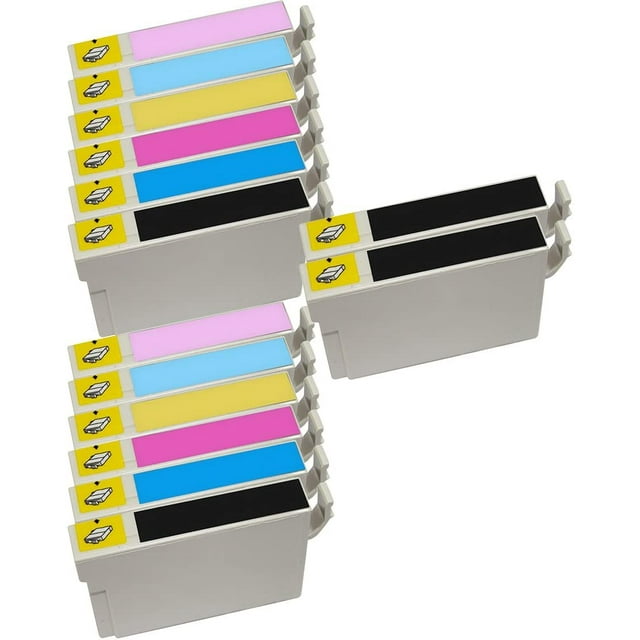 14 Inkfirst® 79 Ink Cartridges Compatible Remanufactured for Epson 79 T0791 T0792 T0793 T0794 T0795 T0796 High Yield 2SET+2BK